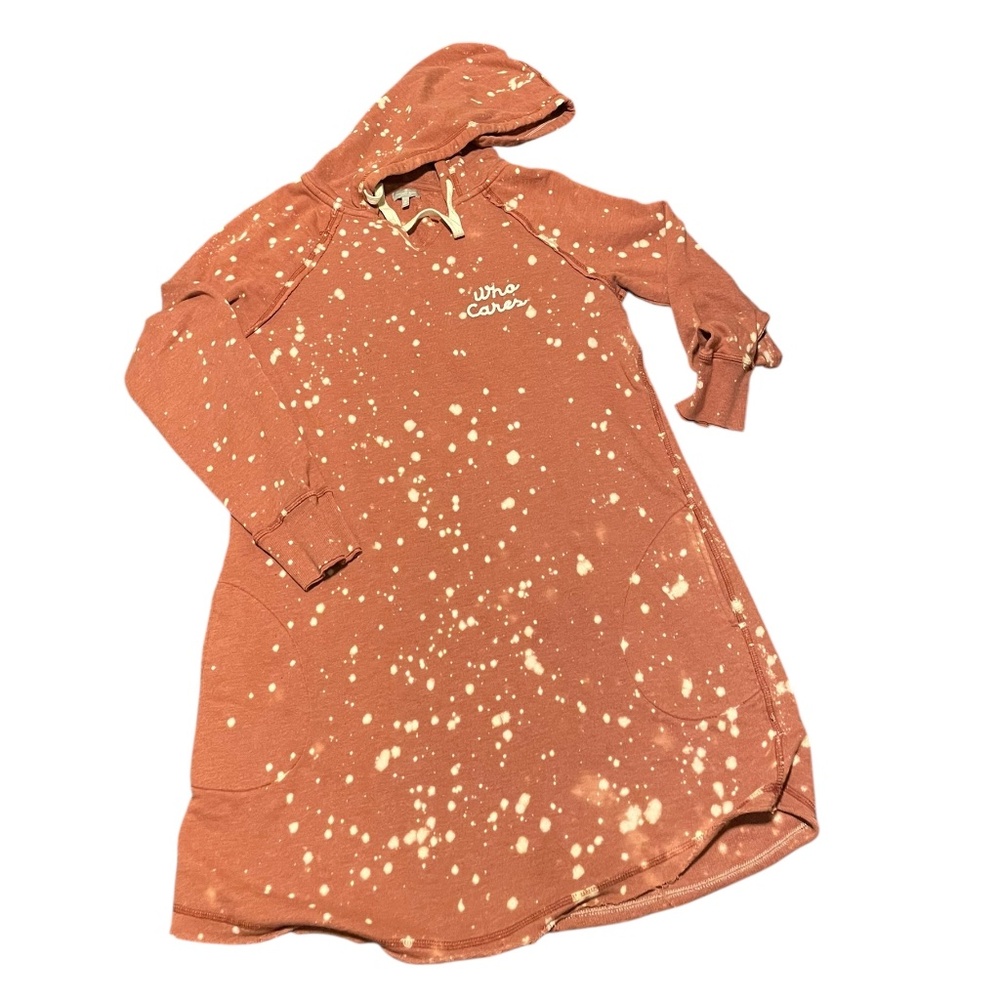 Kickoff Shop Hoodie Dress Shirt Tunic Rust Color Size Medium